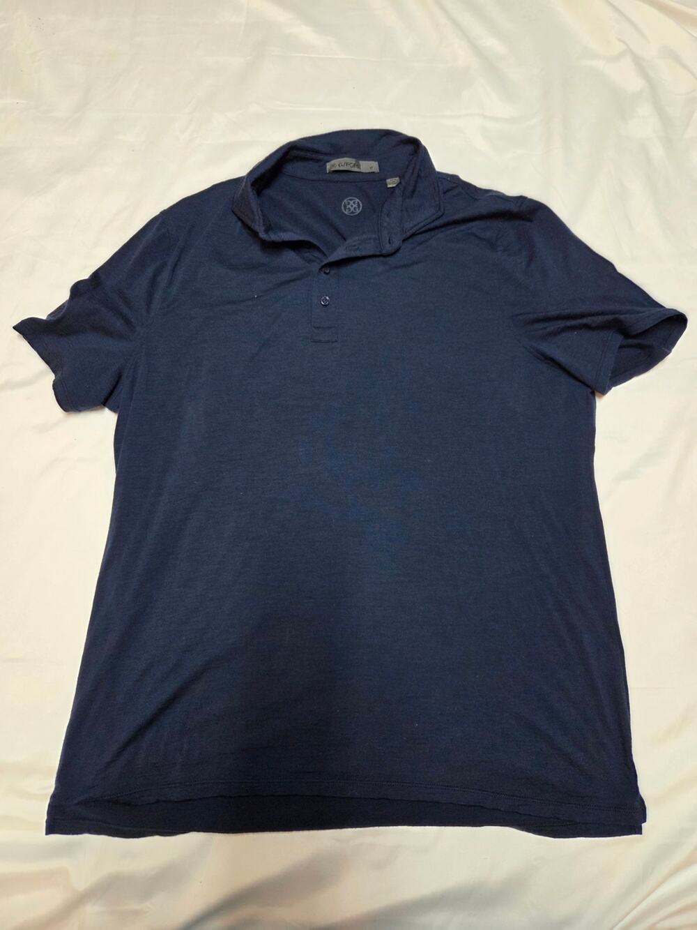G/FORE Men's Navy Short-Sleeve Polo